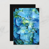 ブルーアジサイ 招待状 (正面/裏面)