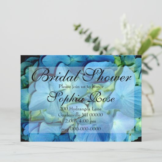 ブルーアジサイ 招待状 (スタンド正面)