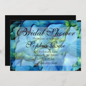 ブルーアジサイ 招待状 (正面/裏面)