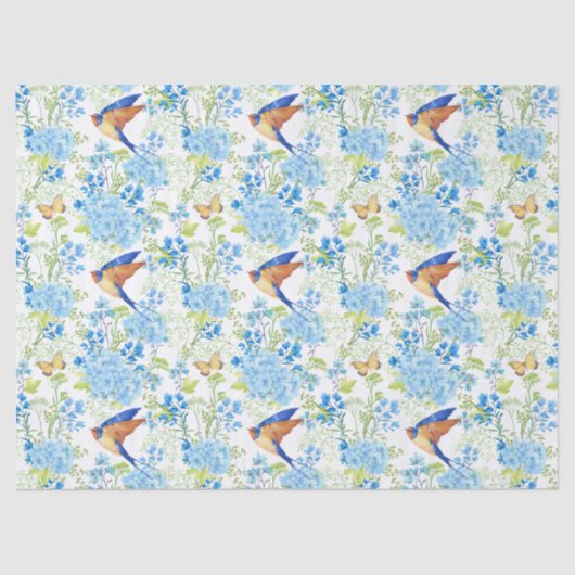 ブルーアジサイ 薄葉紙 (正面)