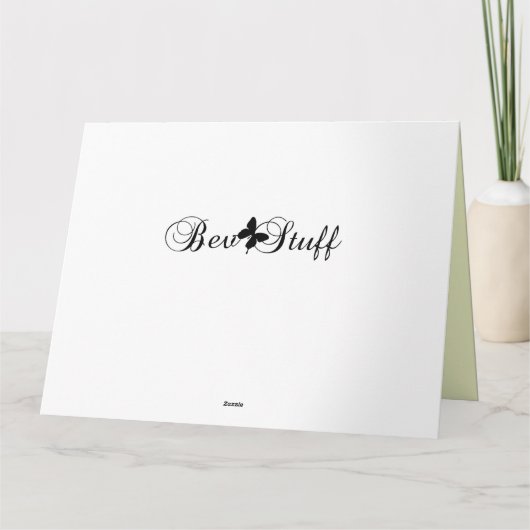 ブルーアジサイany大事な行事おめでとうカード カード (裏面)