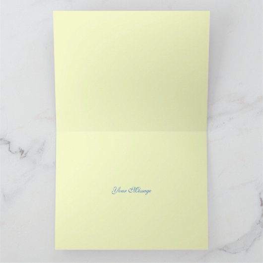 ブルーアジサイany大事な行事おめでとうカード カード (内部)