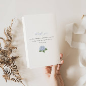 ブルーアジサクレスト紙冊子結婚式 プログラム チラシ