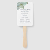 ブルーアジダージアファン結婚式 プログラム ハンドファン (裏面)