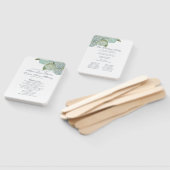 ブルーアジダージアファン結婚式 プログラム ハンドファン (組立なし)