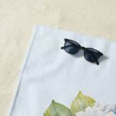 ブルーアジドレアブーケブライデスメイドバチェロレッテ ビーチタオル (インサイチュ)