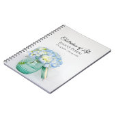 ブルーアジドレジャールお祝いオブライフゲストブック ノートブック (左側)