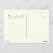 ブルーアジャランゲアコレクションフラワーポストカード ポストカード (裏面)