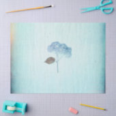 ブルーアジャンジアヴィンテージフローラ素朴アンティーク 薄葉紙 (クラフト)