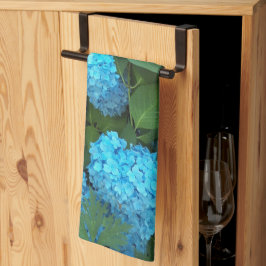 ブルーアジャンジア開花フローラ キッチンタオル