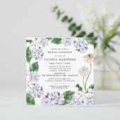 ブルーアジランゲアホワイトローズブライダルルンチョンスクエア 招待状 (スタンド正面)