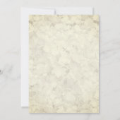 ブルーアジランゲアリハーサルディナーヴィンテージフローラ 招待状 (裏面)