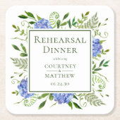 ブルーアジランゲアリハーサルディナー スクエアペーパーコースター (正面)