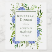 ブルーアジランゲアリハーサルディナー ワインラベル (シングルラベル)