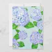 ブルーアジランゲアレースフローラエレガフォーマルントウェディング 招待状 (裏面)