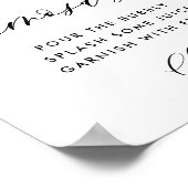 ブルーアジランジェアブライダルシャワーミモザバー ポスター (角)