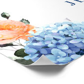 ブルーアジランジーピンク赤面バラリハーサルディナー ポスター (角)