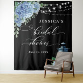 ブルーアジランタンボホブライダルシャワー背景 タペストリー (インサイチュ)