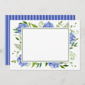 ブルーアジンジスフラットサンキューカード サンキューカード (正面/裏面)