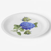 ブルーアジンジスボタニカルアート紙プレート ペーパープレート (アングル)