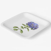 ブルーアジンジスボタニカルアート紙プレート ペーパープレート (傾斜あり)