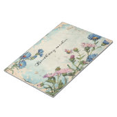 ブルーアスター誕生フラワー9月フローラ枠 ノートパッド (アングル)