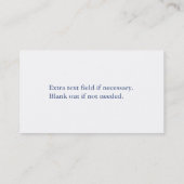 ブルーアスリート金ゴールドスワールフィットネス 名刺 (裏面)