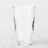 ブルーアトミックブーメランズミッドモダンセンチュリー タンブラーグラス (右)