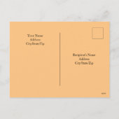 ブルーアトランティックの美しい夕焼け海新年 シーズンポストカード (裏面)