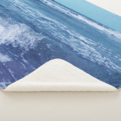 ブルーアトランティック海フォトクリスティング波スカイ シェルパブランケット (3/4)