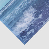 ブルーアトランティック海波雲天空の写真 薄葉紙 (詳細)