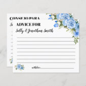 ブルーアドバイスママ&パパバイリンガルシャワーカード (正面/裏面)