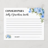 ブルーアドバイスママ&パパバイリンガルシャワーカード (裏面)