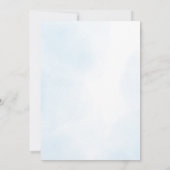 ブルーアドベンチャー待ちベアバルーンボーイベビーシャワー 招待状 (裏面)