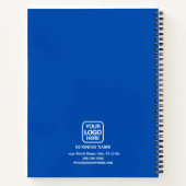 ブルーアド ビジネス ロゴ モダン プロフェッショナル ノートブック (裏面)
