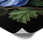 ブルーアネモネフラワーズアートプリントポスター ポスター (角)