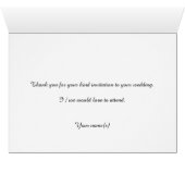 ブルーアネモネ花結婚の受付カード (内部横(下))