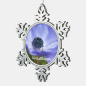 ブルーアネモネ スノーフレークピューターオーナメント (右)