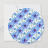 ブルーアネモン夕べ披露宴結婚式の招待 招待状 (裏面)