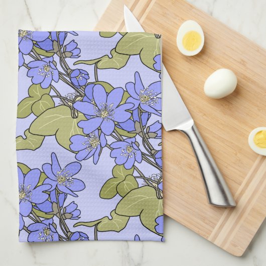 ブルーアノネス キッチンタオル (四つ折り)