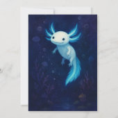 ブルーアビスアクソロトル誕生日 招待状 (裏面)