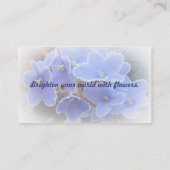 ブルーアフリカスミレ 名刺 (裏面)