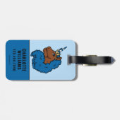 ブルーアフロユニコーン ラゲッジタグ (裏面横)
