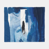 ブルーアモアII フリースブランケット (正面(横))