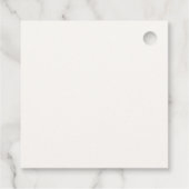 ブルーアモダンホイ航海のボーイ赤ちゃんシャワー フェイバータグ (裏面)