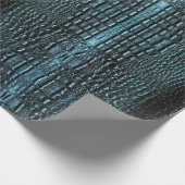 ブルーアリゲーターレザー ラッピングペーパー (角)