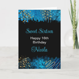 ブルーアルコールインクスウィート16 カード