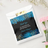 ブルーアルコールインクバースデーパーティー フェイバーバッグ (封をした状態)