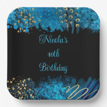 ブルーアルコールインクバースデーパーティー