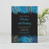 ブルーアルコールインクバースデーパーティー 招待状 (スタンド正面)